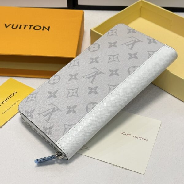 LOUIS VUITTON BRAZZA WALLET TAIGARAMA OPTIC WHITE 19CM M30889 - Image 3