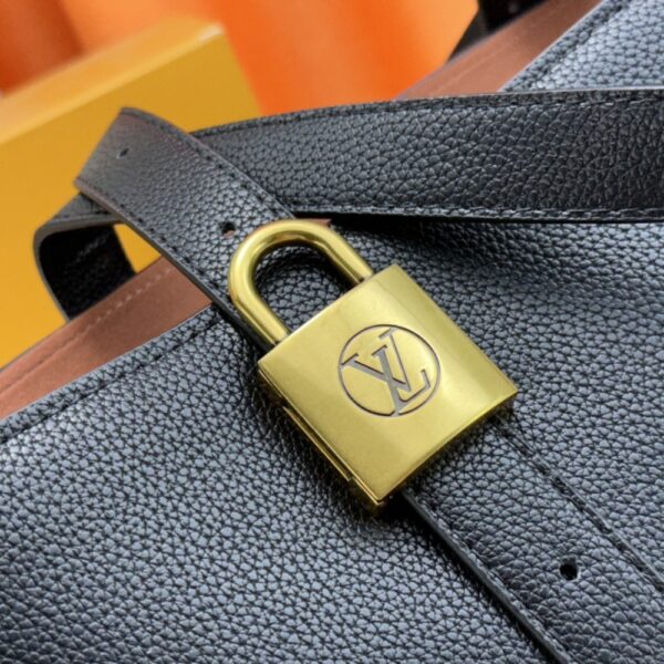 LOUIS VUITTON LOW KEY CABAS MM GRAINED LEATHER BLACK 47CM M25341 - Image 8