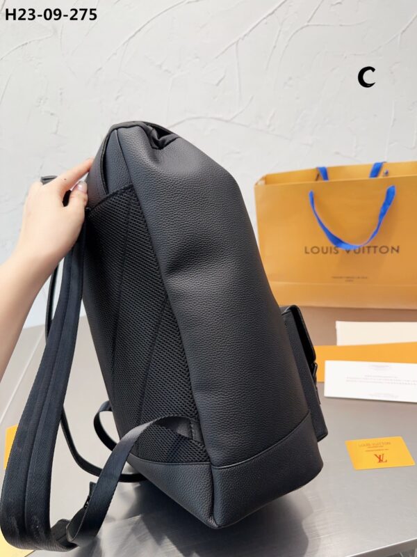 LOUIS VUITTON CHRISTOPHER SLIM BACKPACK RUCKSACK TAURILLON LEATHER BLACK 40CM M58644 - Image 7