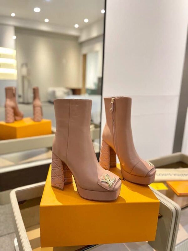 LOUIS VUITTON SHAKE PLATFORM ANKLE BOOT BROWN - Image 5