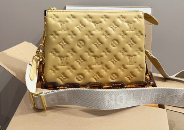 LOUIS VUITTON COUSSIN PM BAG YELLOW 27CM M22335 - Image 2