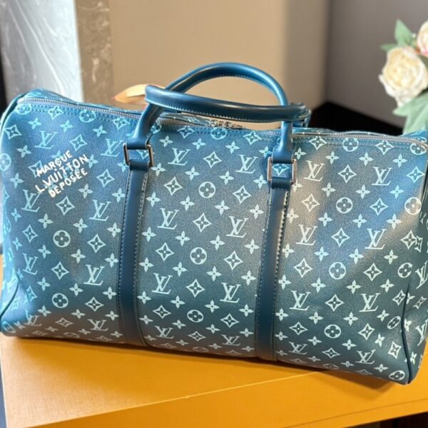 LOUIS VUITTON KEEPALL BANDOULIÈRE NAVY RIVER BLUE 45CM M46593 - Image 7