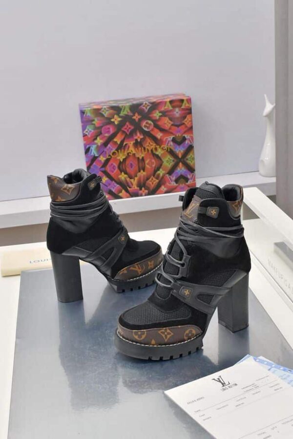 LOUIS VUITTON STAR TRAIL ANKLE BOOT MIX BLACK 1AABJ3 - Image 6