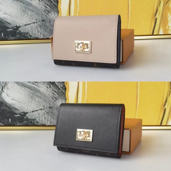 LOUIS VUITTON VICTORINE ON MY SIDE WALLET MONOGRAM GREIGE 12CM M82398 - Image 2