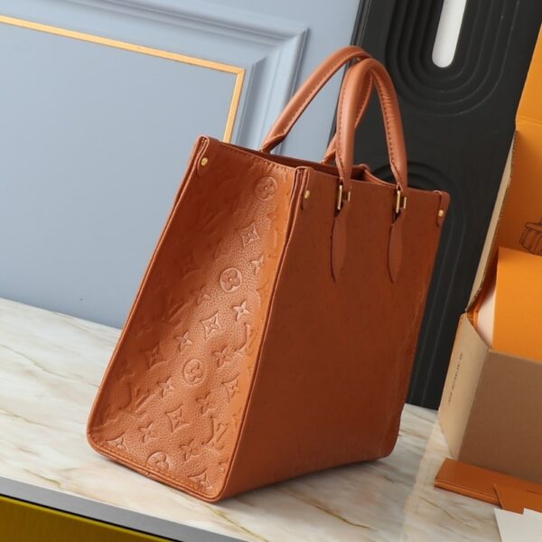 LOUIS VUITTON ON THE GO MM MONOGRAM EMPREINTE LEATHER COGNAC 35CM M12775 - Image 3