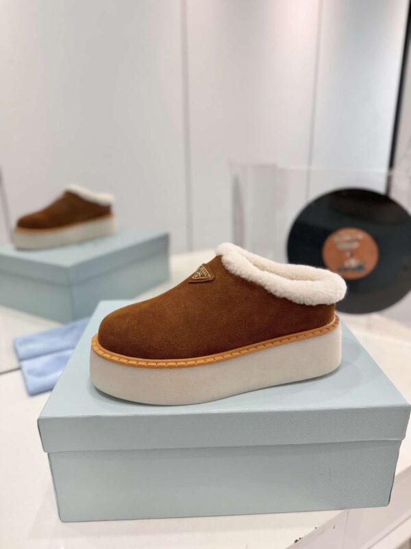 PRADA SUEDE MULES CINNAMON 1S715N X0O F0401 F ZG50 - Image 4