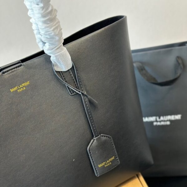 SAINT LAURENT SHOPPING LEATHER BLACK 37CM 600281CSV0J1000 - Image 6