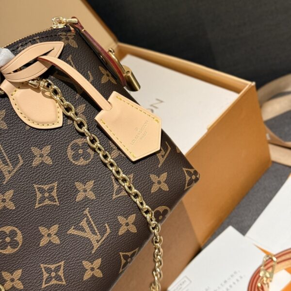 LOUIS VUITTON LOCKIT BB BAG MONOGRAM BROWN 16CM M12019 - Image 5