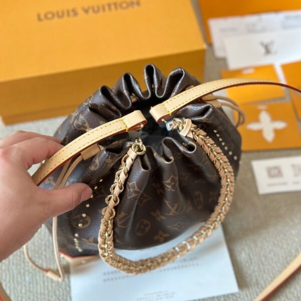 LOUIS VUITTON NOÉ TRUNK PM BAG MONOGRAM BROWN 20CM - Image 6