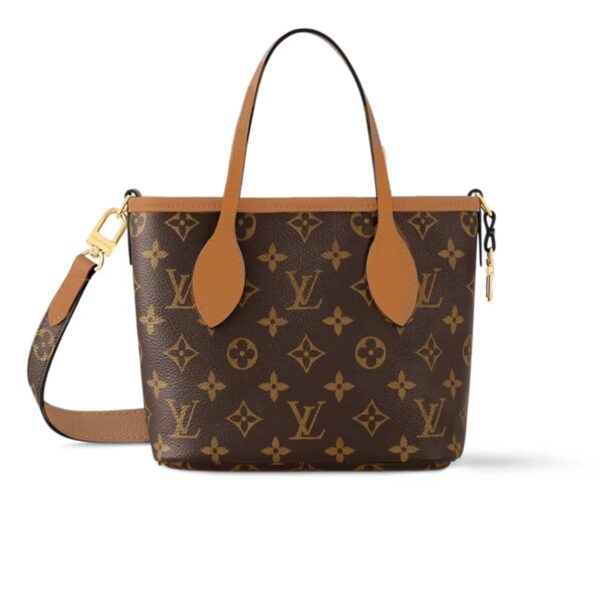LOUIS VUITTON NEVERFULL BANDOULIÈRE INSIDE OUT BB BAG BROWN 19CM