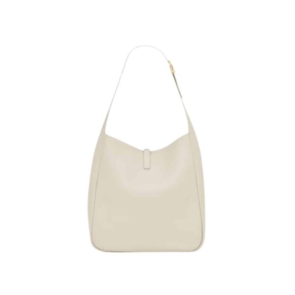 SAINT LAURENT LE 5 À 7 SUPPLE LARGE IN GRAINED LEATHER WHITE 31CM 753837AAAUQ9207 - Image 3