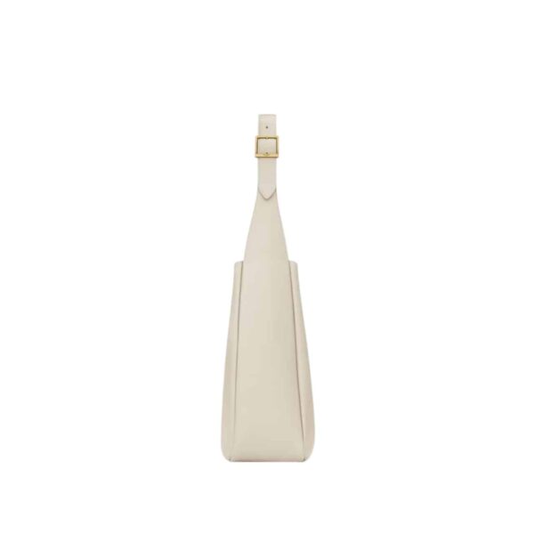 SAINT LAURENT LE 5 À 7 SUPPLE LARGE IN GRAINED LEATHER WHITE 31CM 753837AAAUQ9207 - Image 5
