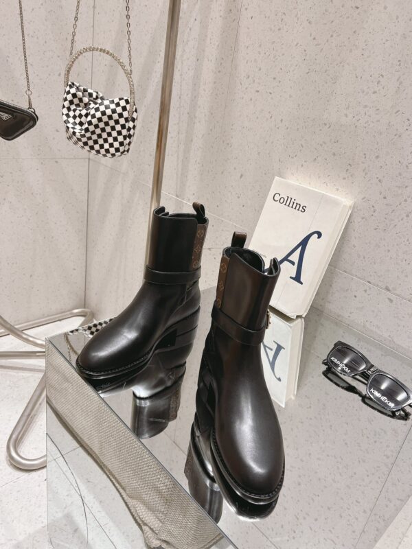 LOUIS VUITTON BOOTSY ANKLE BOOT BLACK 1ABUB4 - Image 5