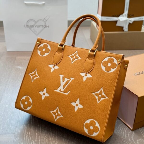 LOUIS VUITTON ONTHEGO MM BAG ORANGE 34CM - Image 3