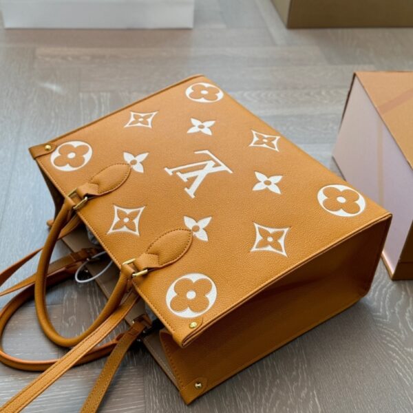 LOUIS VUITTON ONTHEGO MM BAG ORANGE 34CM - Image 6