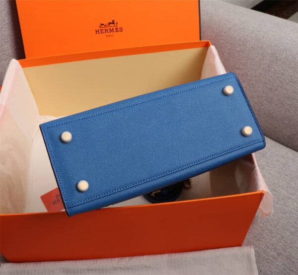 HERMÈS BIRKIN B25 TOGO BLUE 25CM - Image 6