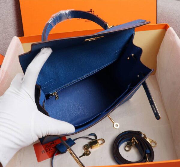 HERMÈS BIRKIN B25 TOGO BLUE 25CM - Image 2