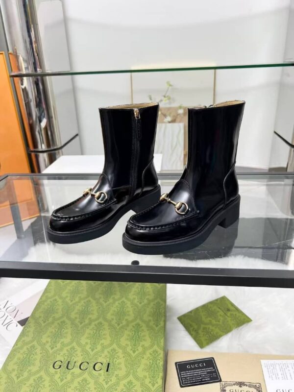 GUCCI WOMEN'S HORSEBIT BOOT BLACK - Image 4