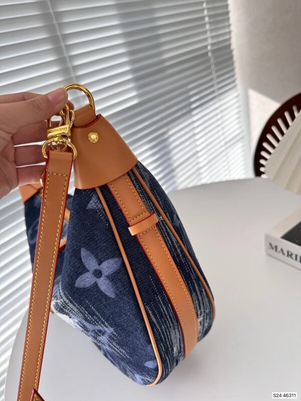LOUIS VUITTON LOOP BAG MONOGRAM DENIM BLUE 38CM - Image 5