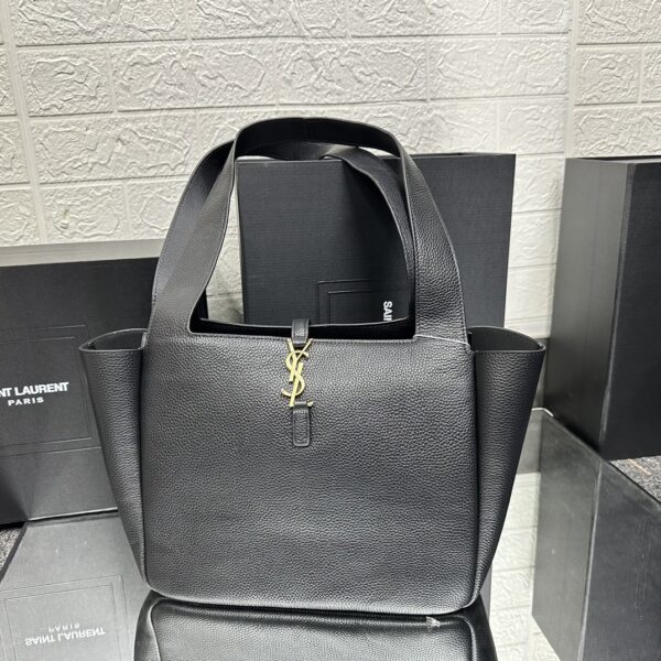 SAINT LAURENT BEA IN GRAINED LEATHER BLACK 50CM - Image 8