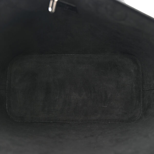 LOUIS VUITTON NEVERFULL BLACK MM SILVER HARDWARE 31CM - Image 4
