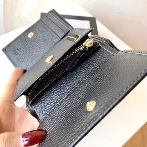 GUCCI GG MARMONT KEY WALLET BLACK 10CM 456118 CAO0G 1000 - Image 5