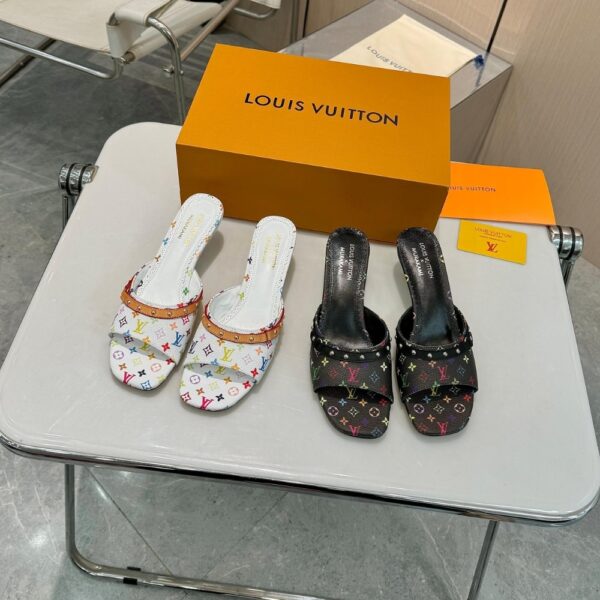 LOUIS VUITTON X TAKASHI MURAKAMI 6AM MULE WHITE 1AGWUA - Image 3