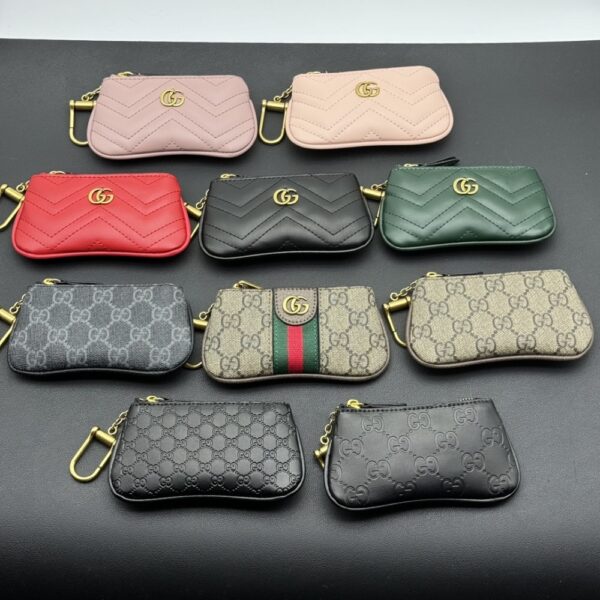 GUCCI GG SUPREME CANVAS WALLET OPHIDIA KEY CASE BEIGE AND EBONY 12.5CM - Image 9