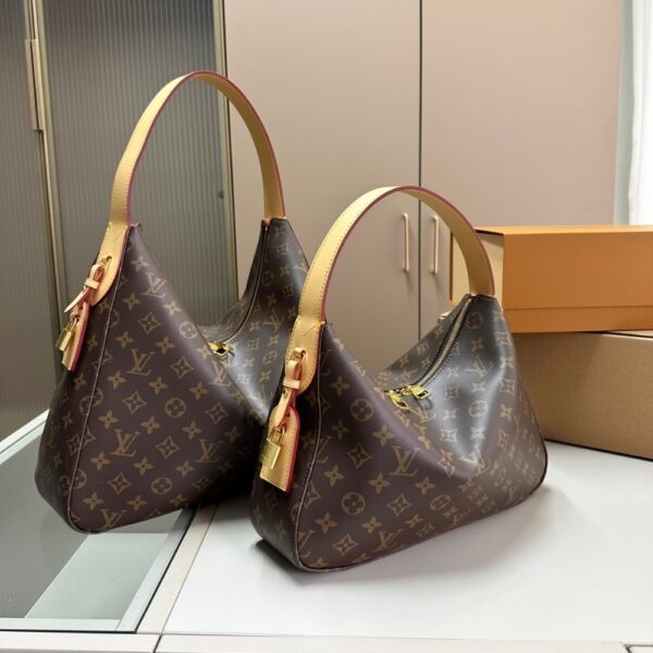 LOUIS VUITTON SLOUCHY PM BAG BROWN 33CM M11952 - Image 9