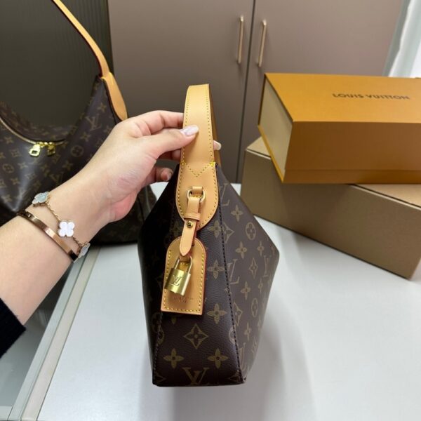 LOUIS VUITTON SLOUCHY PM BAG BROWN 33CM M11952 - Image 4