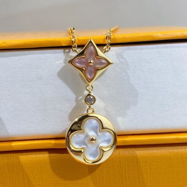 LOUIS VUITTON COLOUR BLOSSOM NECKLACE GOLD Q94355 - Image 4