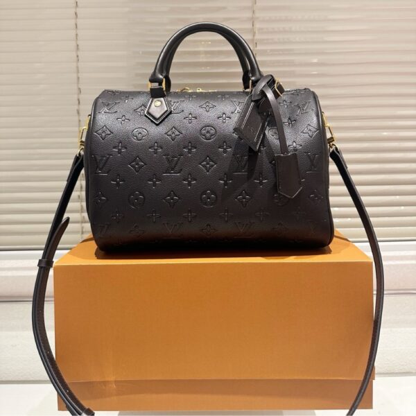 LOUIS VUITTON SPEEDY SOFT BAG MONOGRAM BLACK 30CM - Image 2