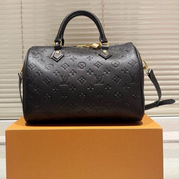 LOUIS VUITTON SPEEDY SOFT BAG MONOGRAM BLACK 30CM - Image 3
