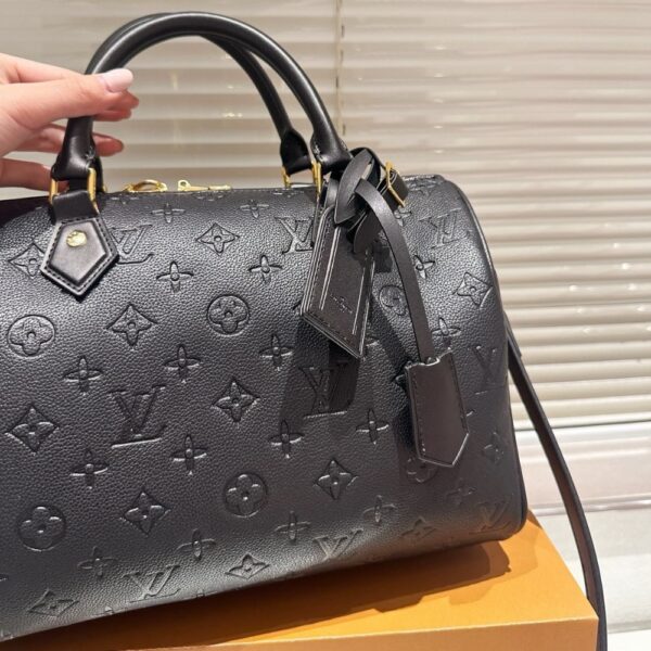 LOUIS VUITTON SPEEDY SOFT BAG MONOGRAM BLACK 30CM - Image 5