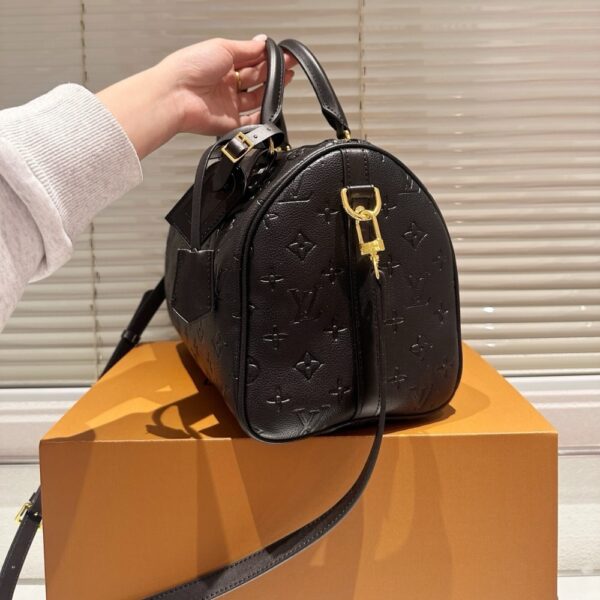 LOUIS VUITTON SPEEDY SOFT BAG MONOGRAM BLACK 30CM - Image 6