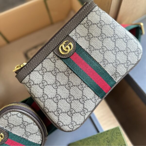 GUCCI OPHIDIA HEART UTILITY BELT BEIGE EBONY 20CM - Image 9