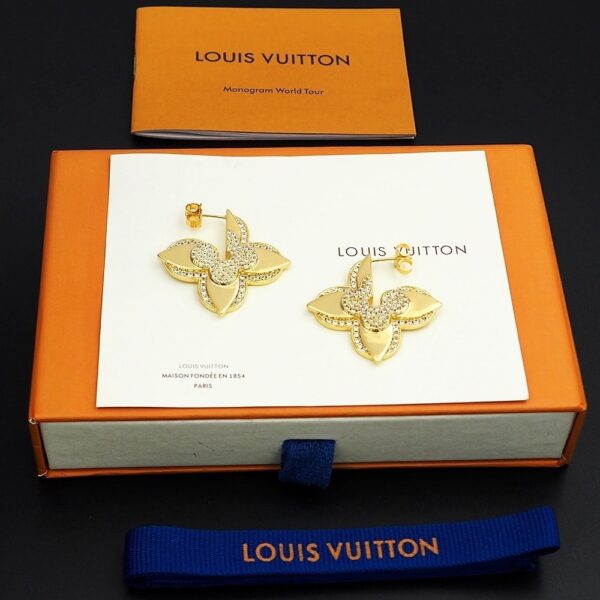 LOUIS VUITTON LV MEDAILLON EARRINGS M01995 - Image 3