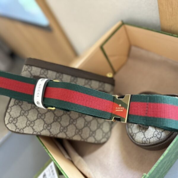 GUCCI OPHIDIA HEART UTILITY BELT BEIGE EBONY 20CM - Image 2