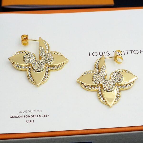 LOUIS VUITTON LV MEDAILLON EARRINGS M01995 - Image 2