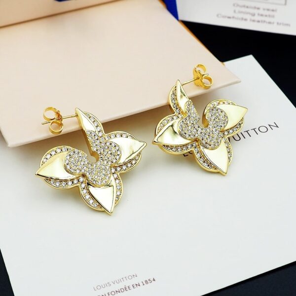LOUIS VUITTON LV MEDAILLON EARRINGS M01995 - Image 5