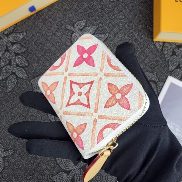 LOUIS VUITTON LV BY THE POOL ZIPPY COIN PURSE CORAL 11CM - Image 6