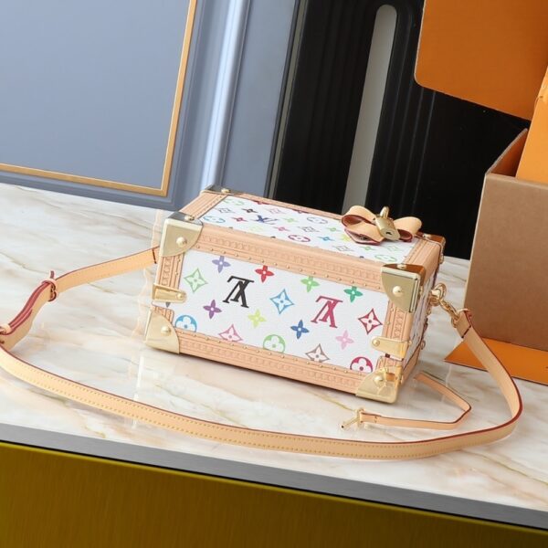 LOUIS VUITTON X MURAKAMI PETITE VALISE MONOGRAM CANVAS WHITE 22CM M13125 - Image 4