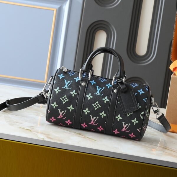 LOUIS VUITTON KEEPALL 25 GRADIENT BLACK 25CM - Image 2