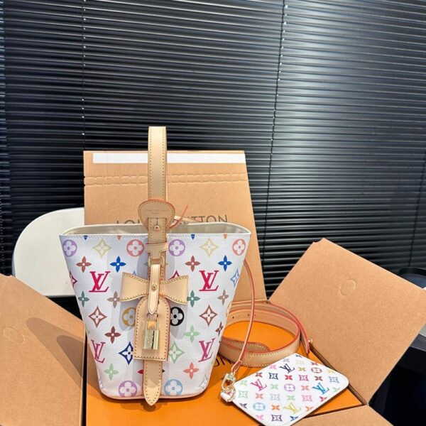 LOUIS VUITTON X TAKASHI MURAKAMI ALL IN BB WHITE MULTICOLORED 17CM M13089 - Image 3
