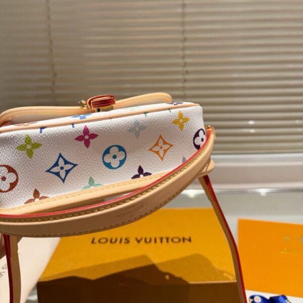 LOUIS VUITTON X TAKASHI MURAKAMI NANO DIANE BAG MULTICOLORE BLANC 19CM M14194 - Image 9