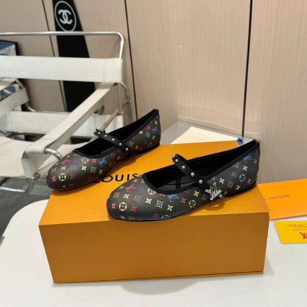 LOUIS VUITTON X TAKASHI MURAKAMI ROMY FLAT BALLERINA BLACK 1AGVC3 - Image 7
