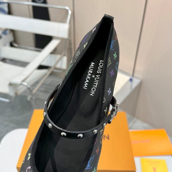 LOUIS VUITTON X TAKASHI MURAKAMI ROMY FLAT BALLERINA BLACK 1AGVC3 - Image 6