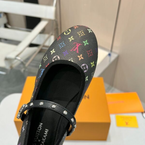 LOUIS VUITTON X TAKASHI MURAKAMI ROMY FLAT BALLERINA BLACK 1AGVC3 - Image 3