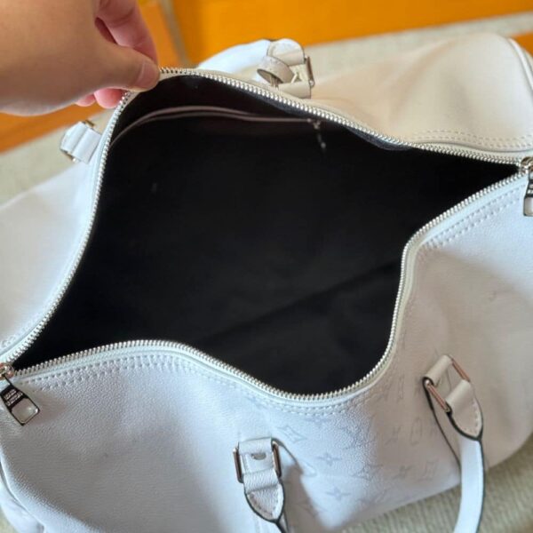 LOUIS VUITTON KEEPALL BANDOULIERE OPTICAL WHITE 40CM M30885 - Image 5