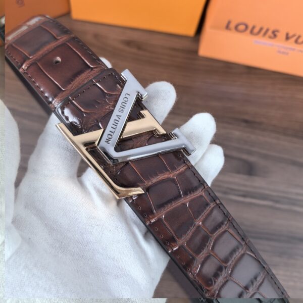 LOUIS VUITTON LV INITIALES REVERSIBLE BELT BROWN 38MM - Image 2